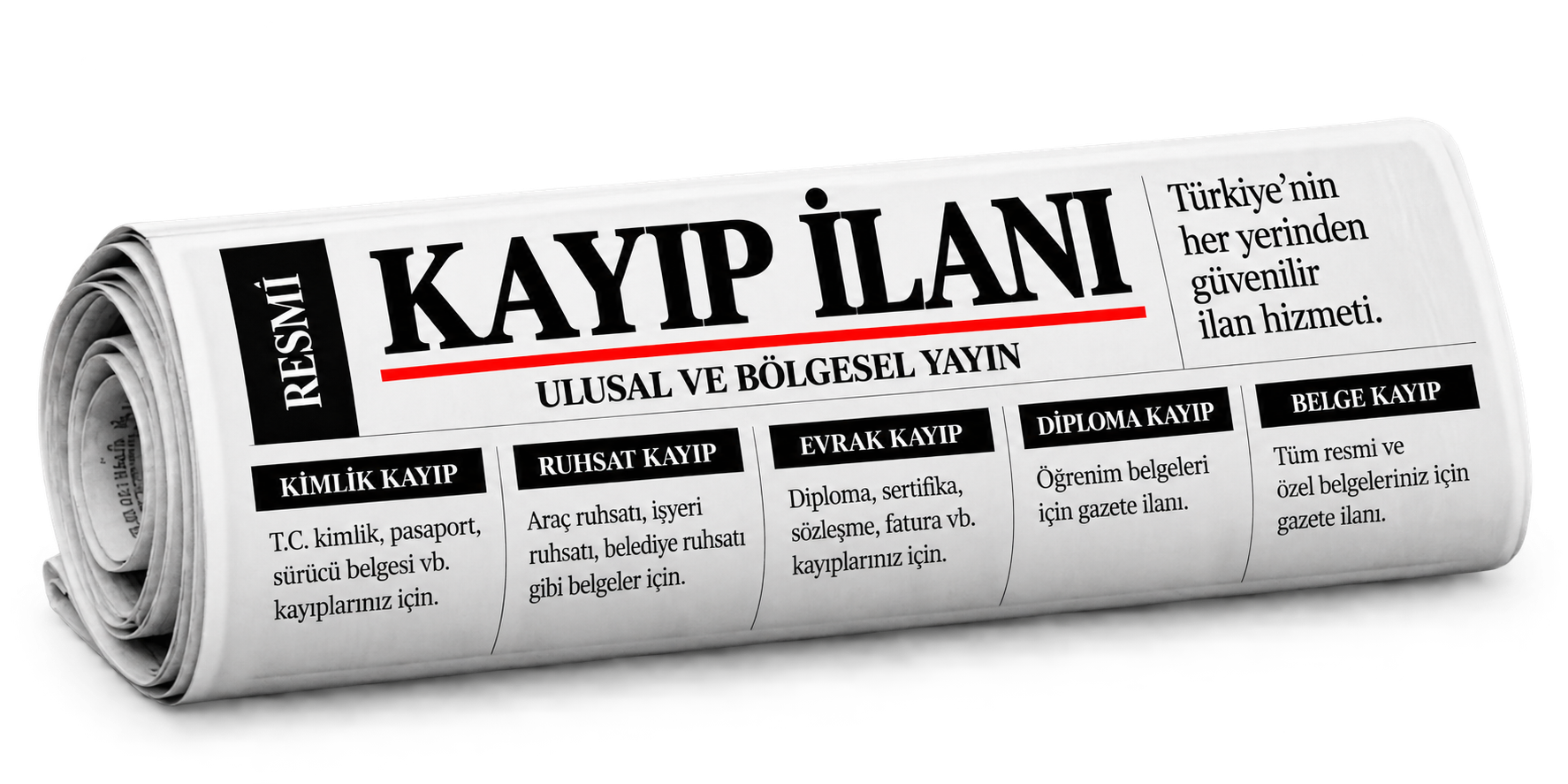 Kayıp ilanı örneği